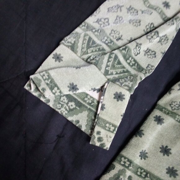 Vintage Pandora Floral Geometric Polyster Disco Shirt - Picture 3 of 7